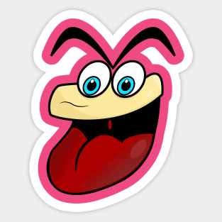 Goofy Funny Face Cartoon Emoji Sticker
